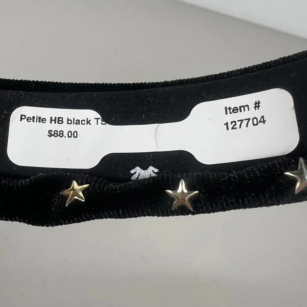 Lele Sadoughi Petite Black Velvet Star Headband